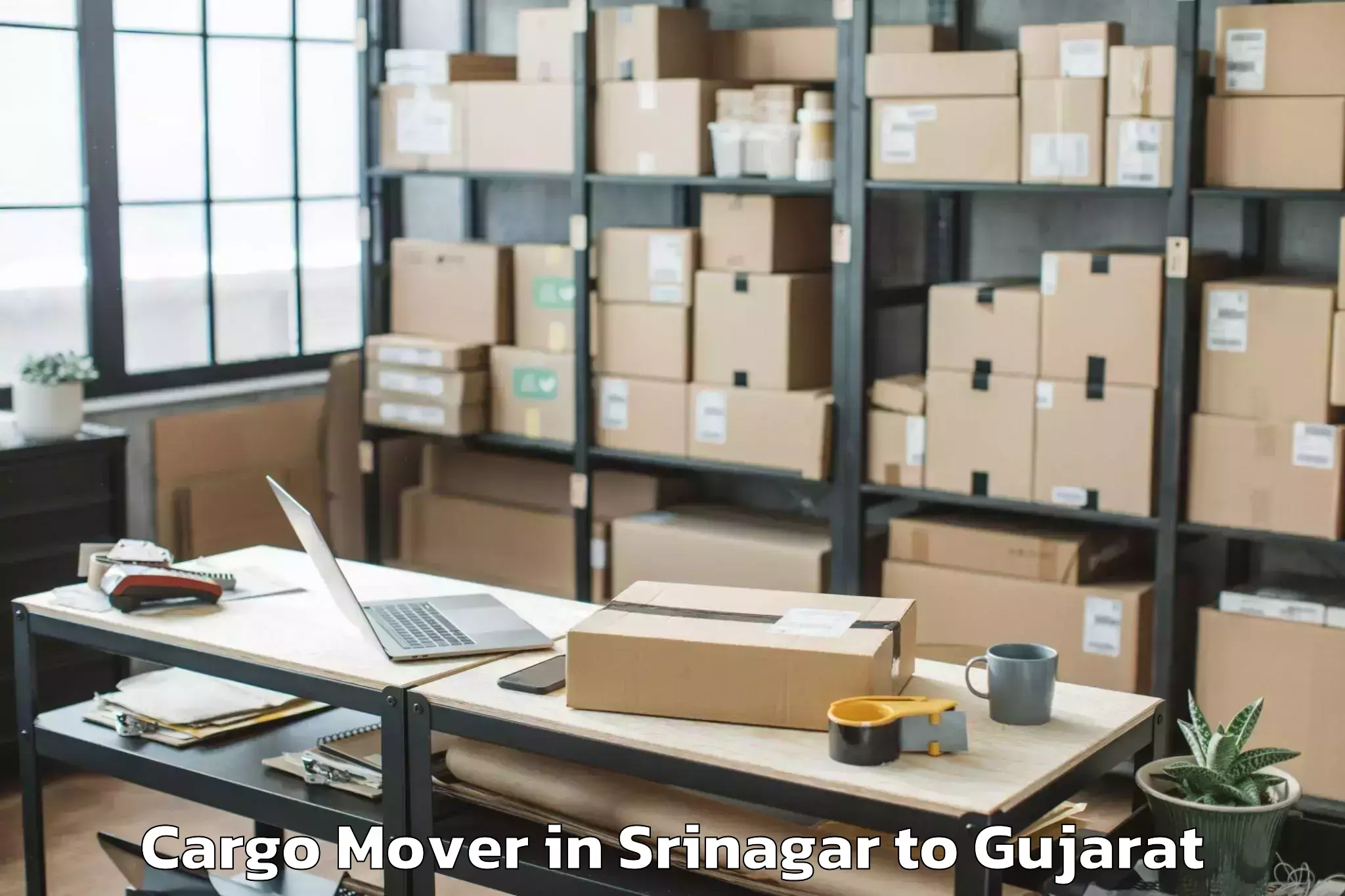 Book Srinagar to Sanand Cargo Mover Online